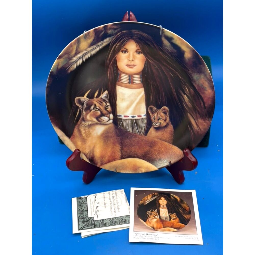 Bradford Exchange Mystic Guardians "Spiritual Harmony" Plate by Sandra Hill